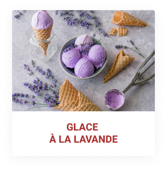 Glace à la lavande