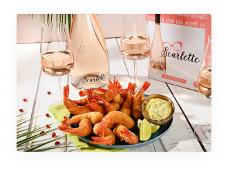 Gambas grillées à la coco