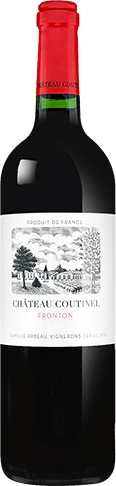 Bouteille de vin rouge AOP Vin Rouge Fronton « Château Coutinel », millésime 2025/2026 — vignoble Sud-ouest